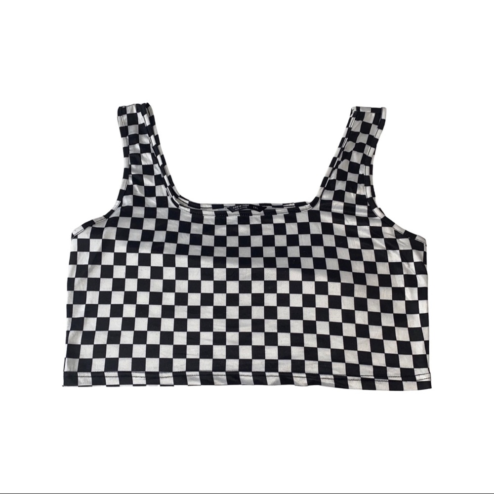 Checkered Crop Top 🏁